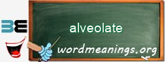 WordMeaning blackboard for alveolate